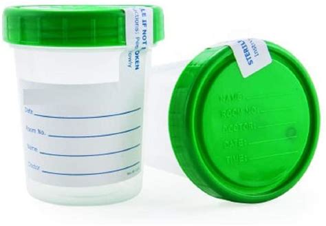 Urine Collection Container Sterile Sample Specimen Bottle Cup 120 ML, 6 Pcs NEW. . Urine cups walgreens